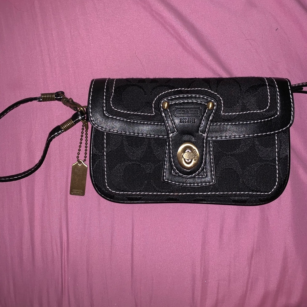 Black Coach Wristlet